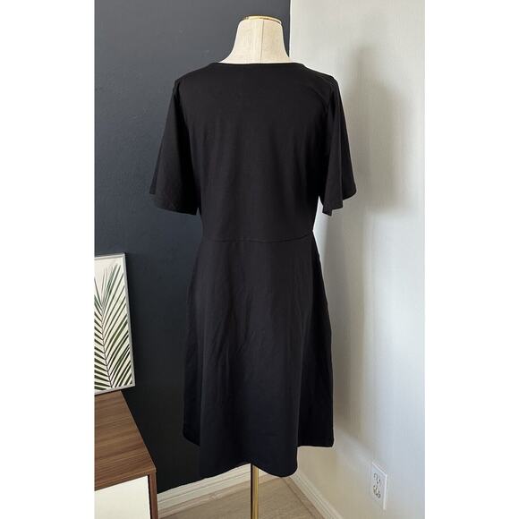 NWT Pact Organic Cotton Blend V Neck Fit & Flare Easy Dress - Picture 14 of 14